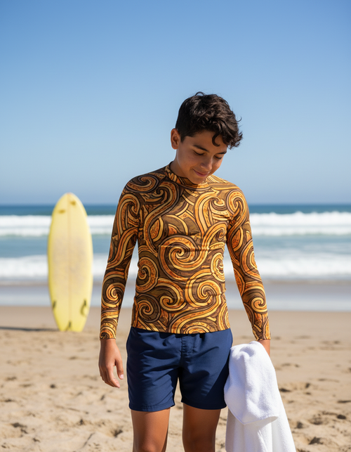 Youth Amber Haze Spectrum youth rashguards