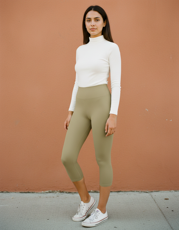 Hemp Leggings Capri Yoga Leggings — Dripper