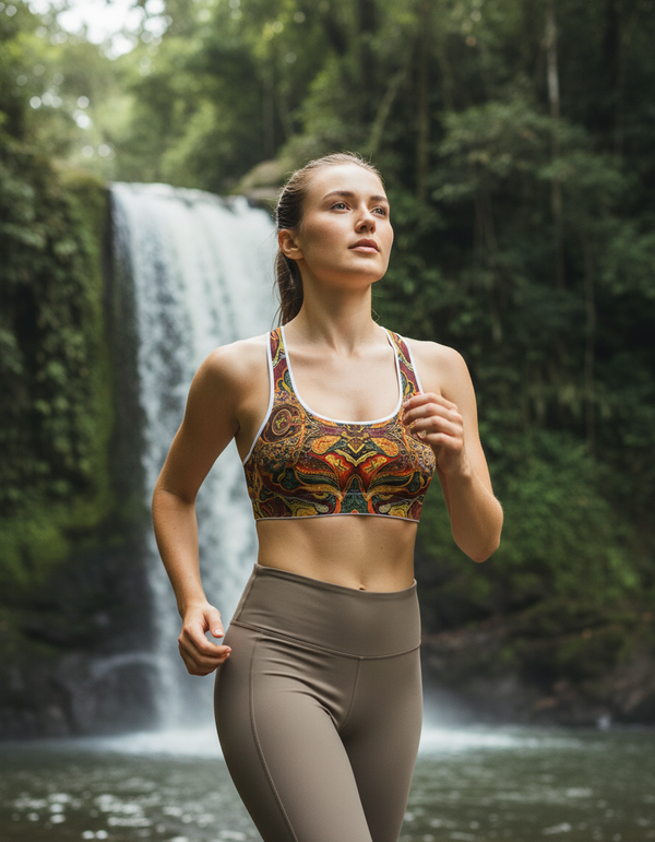 Woven Longline Sports Bra Classic longline sports bras