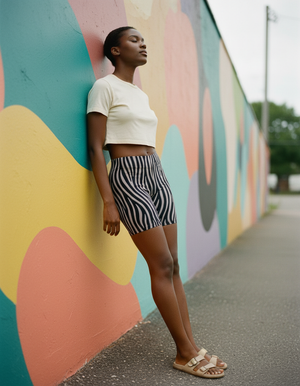 Women's Zebra Patterns Short Shorts