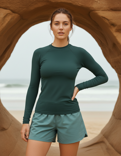 Women's Charcoal rash guard