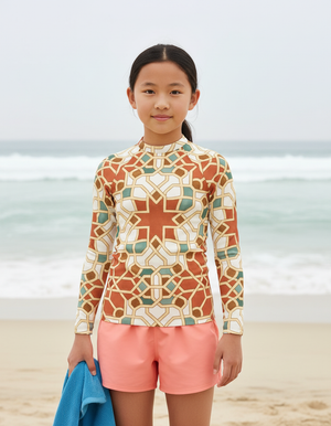 Youth Burnt Sienna Albaicín youth rashguards