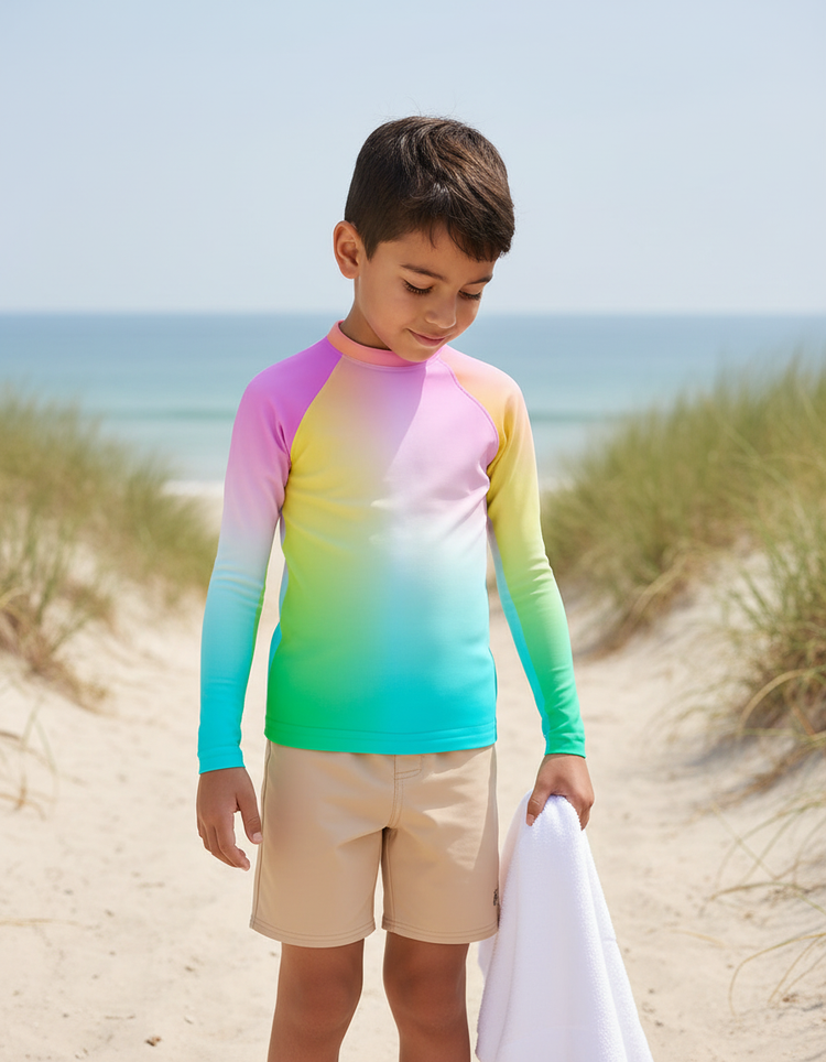 Kids YUV Color Space Rash Guard