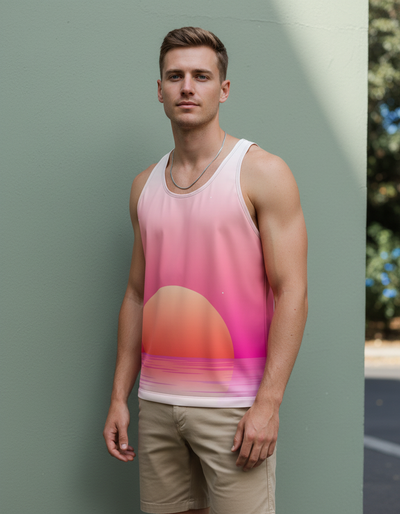 Men's Fiery Red Ember Tank Top tank top