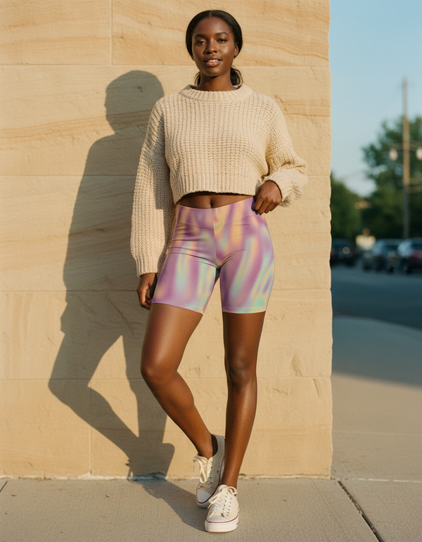 Women's Short Shorts in Amaranth Chroma