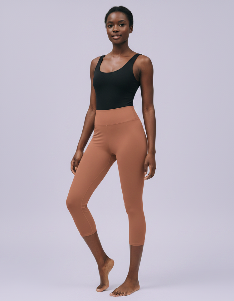 Clay Leggings Capri Yoga Leggings — Dripper