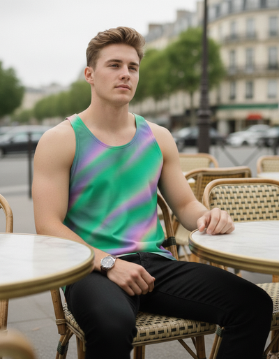 Men's Runway Emerald Nebula Tank Top tank top
