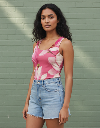 Women's Millennial Pink Eclipse Tank Top tank top