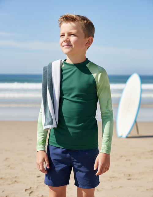 Sycamore Mosaic Kids Rash Guard Kids Rash Guard — Dripper
