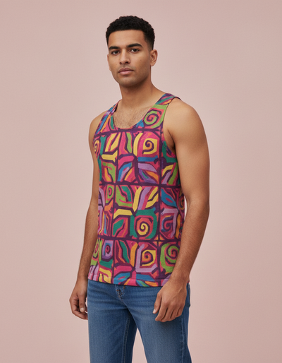 Men's Dusty Rose Tango Tank Top tank top