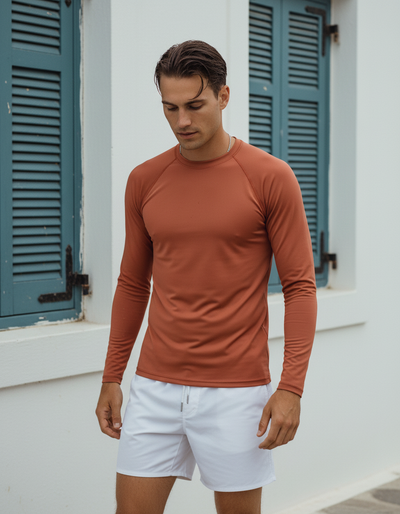 Men's Terracotta rash guard