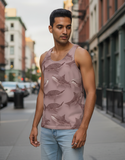 Men's Dusty Rose Azure Tank Top tank top
