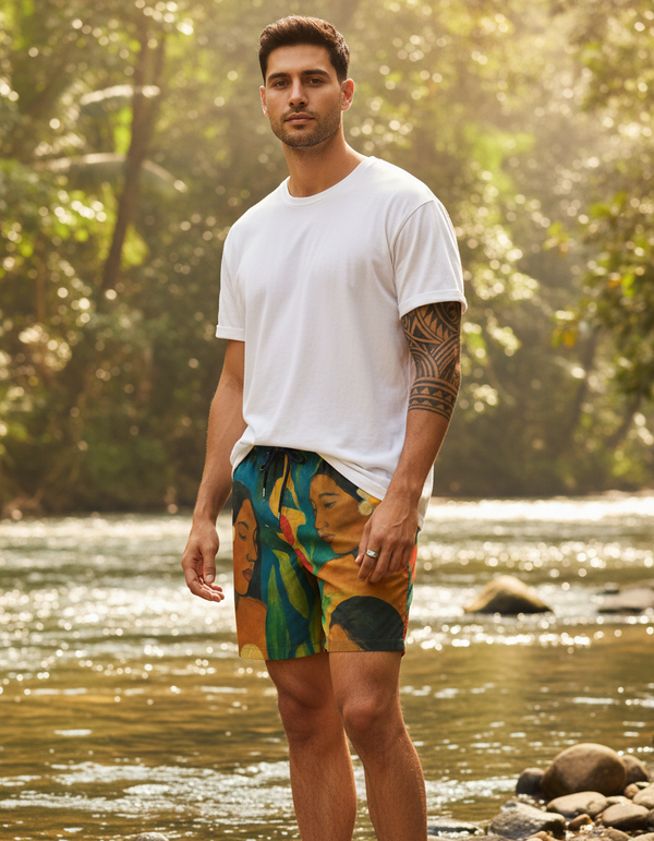 Gauguin Collection men's swim trunks