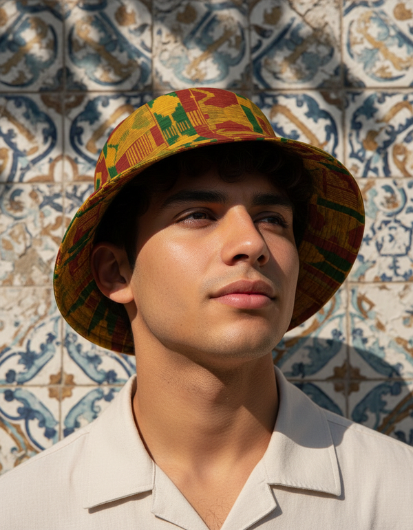 African Collection bucket hats