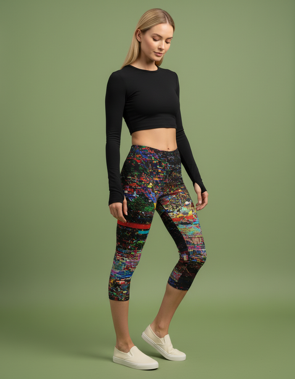 Fracture Capri Leggings bikini — Dripper