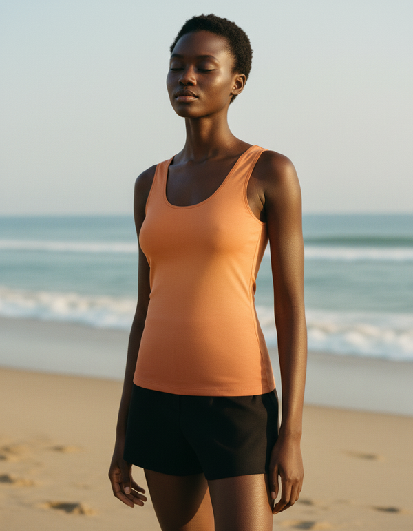Tank Top in Burnt Sienna Prism