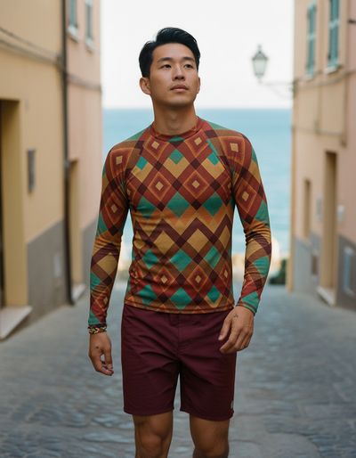 Men's Lava Falls Horizon rash guard