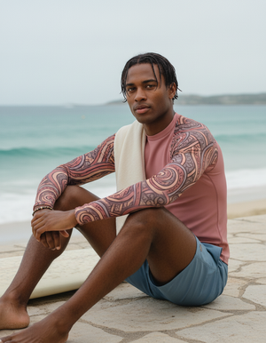 Men's Tea Rose Spectrum men's short-sleeve rashguards