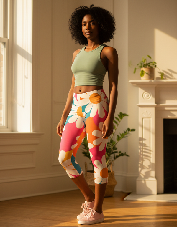 Petal Capri Leggings Capri Leggings — Dripper