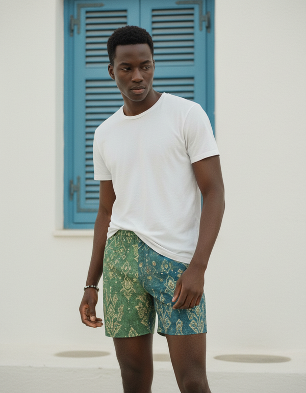 Men's Thai Silk Swim Trunks