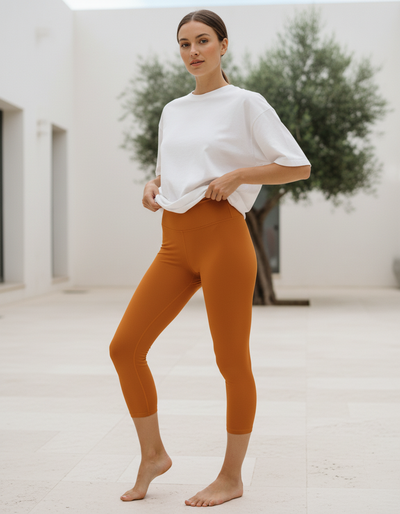 Pumpkin Capri Yoga Leggings capri yoga leggings