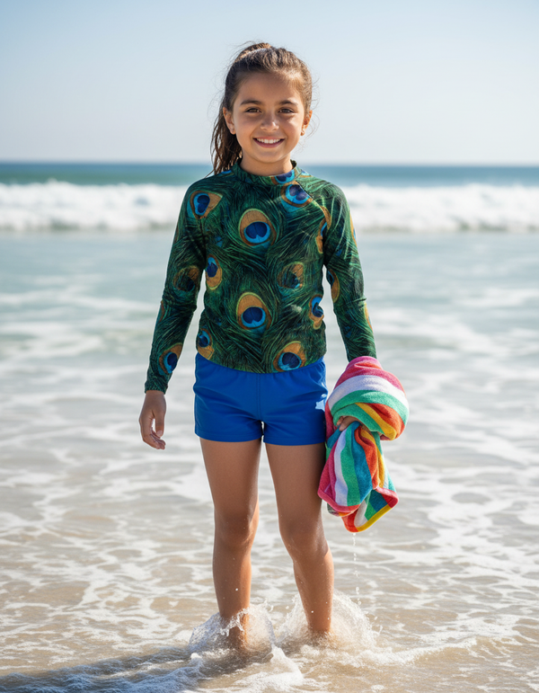 Peacock Collection kids rashguards