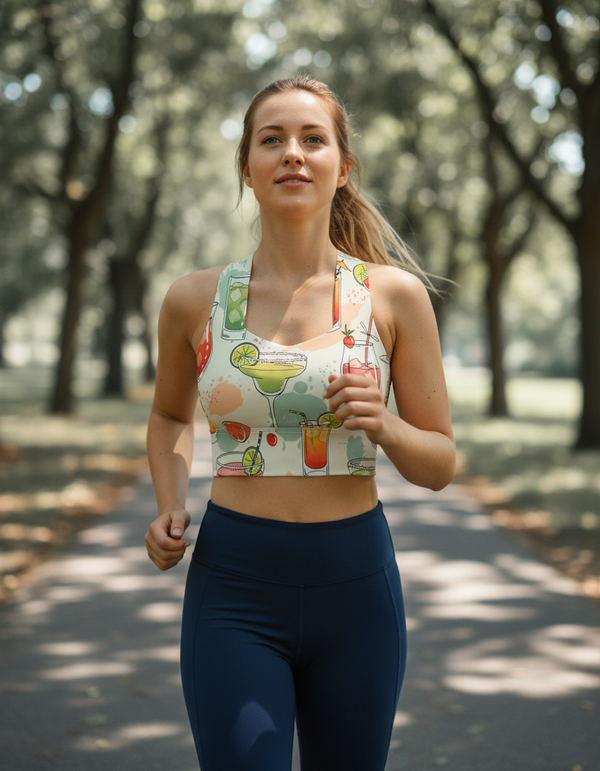 Cocktail Collection longline sports bras