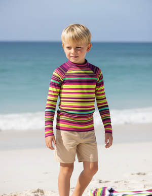 Kids Lime Eclipse kids rashguards