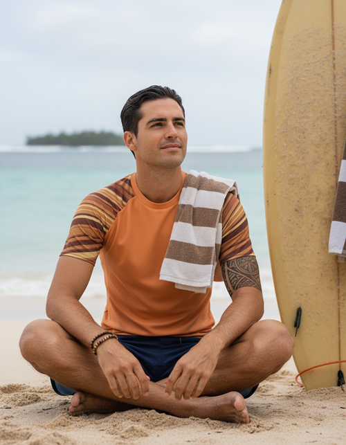 Muskmelon Sway Rash Guard Men's Rashguard — Dripper