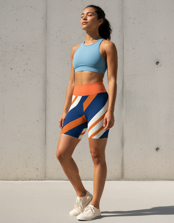 Yoga Shorts in Vivid