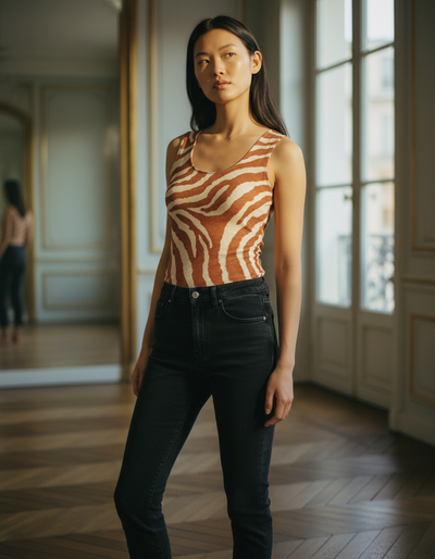 Women's Burnt Sienna Mosaic Tank Top tank top
