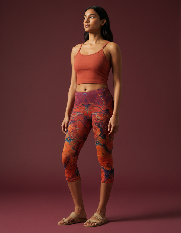 Kaleidoscope capri leggings