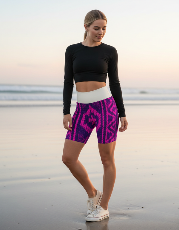 Andean Serenity Alpaca Yoga Shorts