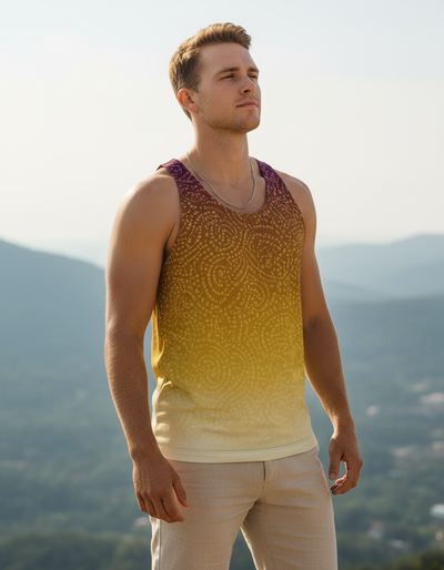 Men's Lemon Yellow Gulab Tank Top tank top