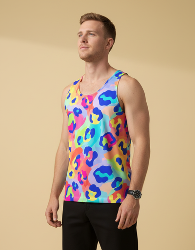 Men's Hot Pink Savanna Tank Top tank top