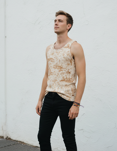 Men's Muskmelon Cerulean Tank Top tank top