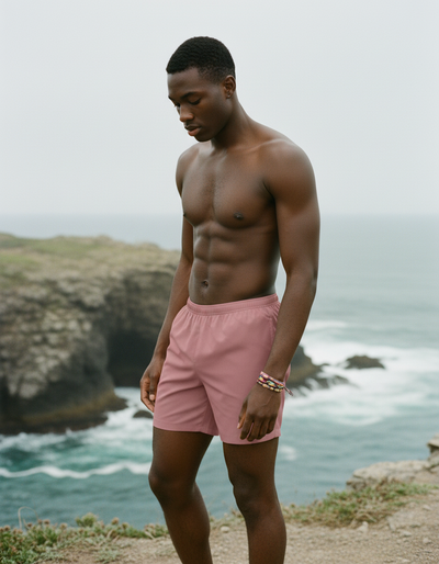 Dusty Rose Men's Swim Trunks swim trunks