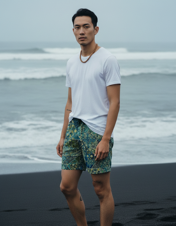 Men's Swim Trunks in Jelly Mint Riad