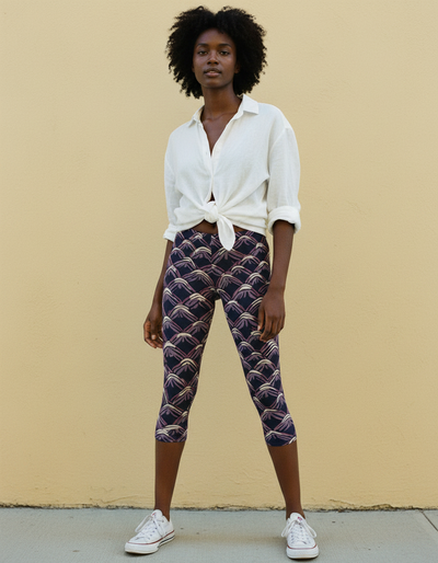 Burnished Lilac Kairo Capri Leggings capri leggings