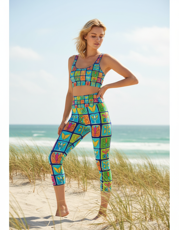 Nefertiti Capri Yoga Leggings bikini — Dripper