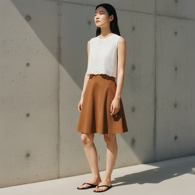 Suede Skater Skirt skater skirt