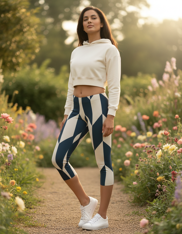 Sakura Capri Leggings Capri Leggings — Dripper