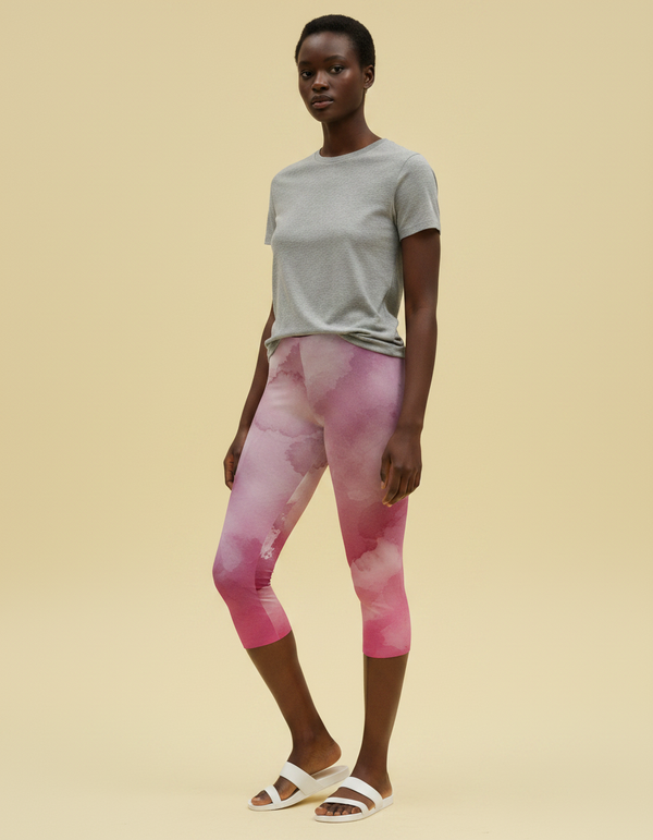 Leggings in Amaranth Mosaic