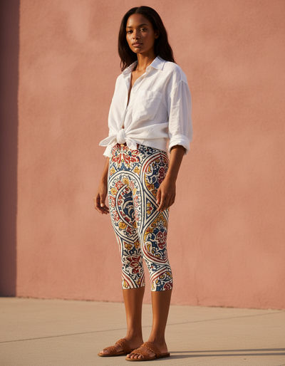 Rangoli Capri Leggings capri leggings