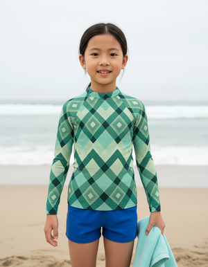 Kids Jelly Mint Horizon kids rashguards