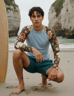 Men's Coffee Bean Elysium men's short-sleeve rashguards