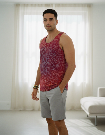 Men's Fiery Red Taal Tank Top tank top