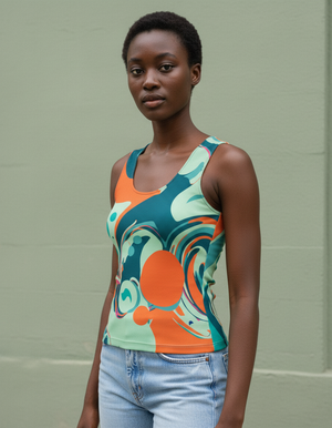 Women's Psychedelic 60s Tank Top