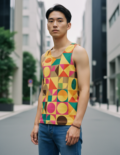 Men's Coffee Bean Kandinsky Tank Top tank top
