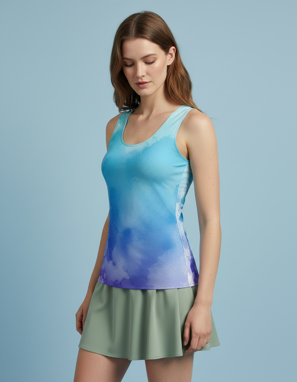 Tank Top in Marina Mosaic